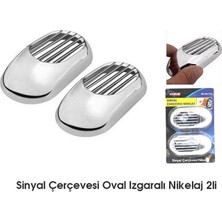 PINUKS Unıversal Yan Sinyal Çerçevesi Oval Izgaralı Takım