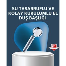 Gültekin Yüksek Basınçlı 3 Fonksiyonlu Duş Başlığı