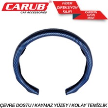 PINUKS Fiber Karbon Direksiyon Kılıfı Uzun Mavi Kutulu Adet