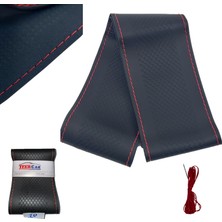 PINUKS Direksiyon Kılıfı S.deri Dikmeli Md:10  Ipi Kırmızı Adet