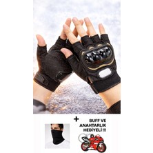 Motosiklet Bisiklet Yazlık Eldiven Yasaya Uygun Etiketli Korumalı Kısa Eldiven