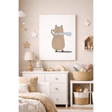 Photonom Minik Ayı Bohem Tablo | Ev Dekorasyon Kanvas Tablo | Çocuk Odası | Ev Hediyesi