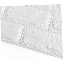 3D Tuğla Desenli Kendinden Yapışkanlı Duvar Paneli 58X38 cm Midastech