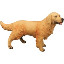 Tufy Toys Tarçın Golden Retrıever Köpek Figürü- Model Hayvan Oyuncak