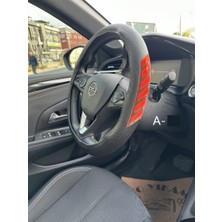 PINUKS Direksiyon Kılıfı Poşetli Geçme 38CM Fosforlu Ok Kırmızı Adet