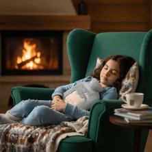 Papyonlu Kedi Figürlü Mavi Peluş Sıcak Su Torbası 1 Litre Midastech