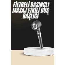 Gültekin Duş Başlığı Profesyonel Masaj Başlıklı 3 Modlu Yeni Nesil Masaj Uçlu Su Tasarruflu