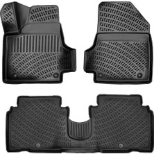 PINUKS Hyundaı Ionıq 5 Elektrıklı 21- Orta Konsol Ön Tarafta  3D Paspas Siyah Adet