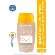 Photoderm Nude Touch SPF50+ Light Karma Yağlı Ciltler Kapatıcı Etkili Renkli Güneş Kremi 40 ml