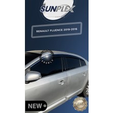 PINUKS Renault Fluence 2009-2016 Chrome Cam Rüzgarlığı  4lü Takım