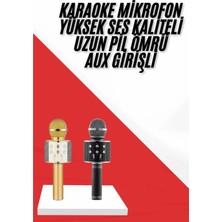 Gültekin Karaoke Mikrofon Dahili Hoparlörlü Sd-Usb-Aux Girişli Bluetooth Hoparlör