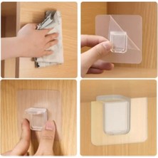 Yapışkanlı Raf Tutucu Seti 4 Adet Midastech