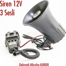 PINUKS Siren 3 Sesli Elektronik Mikrofonlu Net Adet