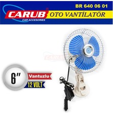 PINUKS Vantilatör 12V 6 Inc Vantuzlu Adet