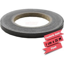 PINUKS Fosfor Bant 1CMX25M Siyah Adet