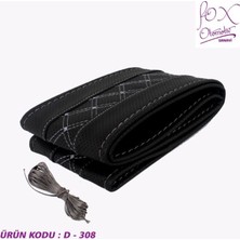 PINUKS Direksiyon Kılıfı Dikmeli Çember Lüx Nakışlı Gri Adet