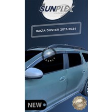 PINUKS Dacıa Duster 17-24 Chrome Cam Rüzgarlığı  4lü Takım
