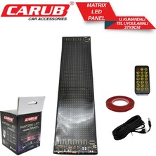PINUKS Matrix Panel LED  37X9CM Uzaktan Kumandalı Telefon Uygulamalı  16X64 LED Adet