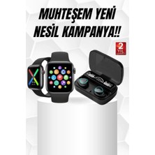 Kaliteli Akıllı Saat ve Kaliteli Bluetooth Kulaklık Anc Özelliği Uzun Pil Ömrü Midastech