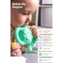 Açık Yeşil Bebek Silikon Diş Kaşıyıcı Midastech