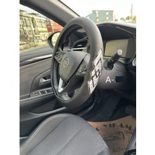 PINUKS Direksiyon Kılıfı Poşetli Geçme 38CM Fosforlu Baklava Gri Adet