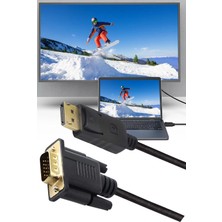 TechnoStation Display'den Vga'ya, Displayport VGA Dönüştürücü 1080P Monitör Bilgisayar Tv Çevirici