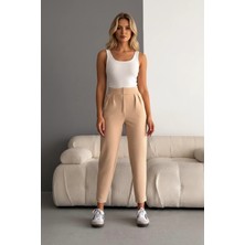 Droptan Kadın Ithal Krep Full Likralı Havuç Pantolon