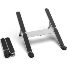 Ulu Pazarlama Yüksekliği Ayarlanabilir Katlanabilir Dizüstü Bilgisayar Standı, 10-17,3 Inç Uyumlu