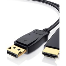 TechnoStation Displayport HDMI Kablo Daha Yüksek Görüntü Sağlayan Displayport Hdmı Dönüştürücü Görüntü Kablo