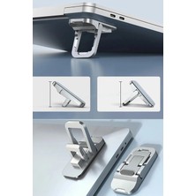TechnoStation Yeni Nesil Taşınabilir Portatif Tasarım Laptop Tablet Standı 2 Kademeli Yükseltme 2li