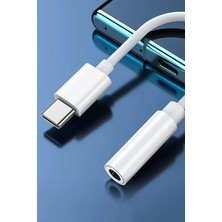 TechnoStation Type C'den Aux'a Dönüştürücü Kablo, Beyaz SW-T35, Ses Çıkışı Dönüştürücü, Kompakt Adaptör