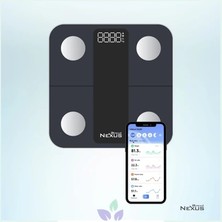 Direct Nexus Bluetooth Bağlantılı Vücut Kitle ve Yağ Ölçer Cam Baskül LCD Ekran