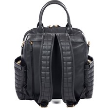 Freedom Storee Kitty Deri Anne Bebek Bakım Sırt Çantası 7271 Siyah