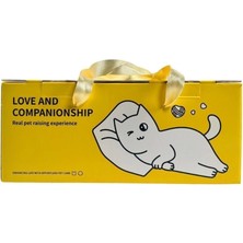 Freedom Storee B&d Büyük Kedi Sırt Çantası Beyaz Kahverengi