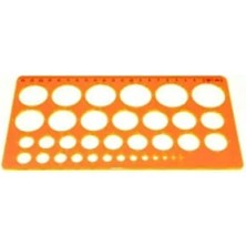 Ulu Pazarlama Daire Şablon Cetvel - 1-36 Ölçü