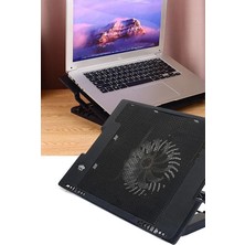 Gampus Laptop Standlı Soğutucu Işıklı Fanlı Çift USB 2.0 Notebook Soğutucu Fan YL-339