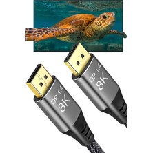 Gampus 8k Displayport 1.4 Kablo 1.5mt Ultra Hd Displayport 4K 144Hz Kablo Desteği Hdr Görüntü Aktarıcı