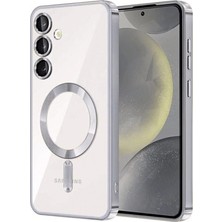 Brc Design Galaxy S23 Plus Kılıf Kross Magneticsafe Kapak - Gümüş