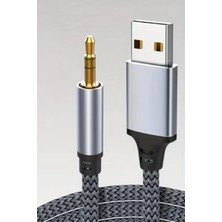 Gampus Aux USB Dönüştürücü Kulaklık Kablosu Dönüştürücü Aux'tan Usb'ye Çevirme Aparatı