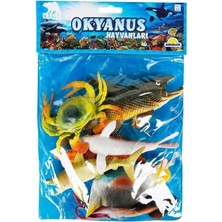 Freedom Storee 1000713 Okyanus Hayvanları Poşetli 7'li Hayvan Oyun Seti -Nessiworld