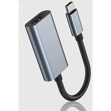 Gampus Type-C HDMI Çevirici Adapter 4K Type-C Kabloyu HDMI Girişe Çeviren Cihaz Yüksek Çözünürlük Destekli