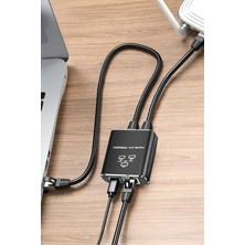 TechnoStation Gigabit Ethernet Anahtarı RJ45 Ayırıcı Lan Gigabit Genişletme Adaptörü 1000MBPS Ağ Konnektörü 1t...