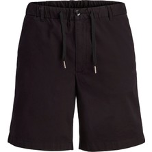 Jack & Jones Erkek Jogger Şort - Jaiden Düz Desenli Nefes Alabilir Özellikli Rahat Kalıp
