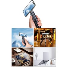 Gampus Portatif Paslanmaz Kompakt Manyetik Telefon Tablet Laptop Tutucu Yeni Nesil Tripod
