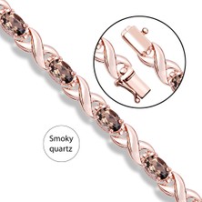 Kuyumcudükkanı Kuyumcudukkani Doğaltaşlı"smoky Quartz Su Yolu" Bileklik- 50177-R-M