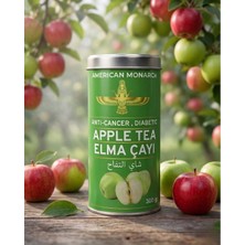 American Monarch Elma Çayı 300 gr, Elma Parçacıklı Natural Bitki Çayı (Apple Tea), Katkısız Meyve Çayı