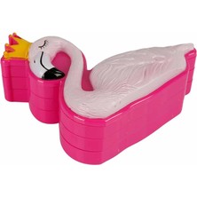 Freedom Storee Flamingo Şekilli 3 Katlı Makyaj Güzellik Seti