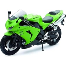 Markaon Kawasaki 1/12 ZX-10R 2006 Model Yeşil Motorsiklet