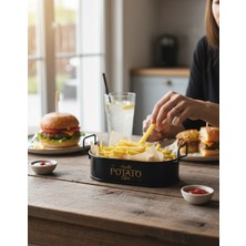 PremiumPort Şık Mini Oval Patates ve Cips Sunumluk, Zarif Sunumlar Için Tasarım