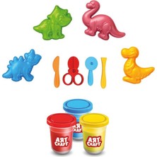 Freedom Storee 03995 Art Craft 3D Dinozorlar Hamur Set 168 gr -Fentoys